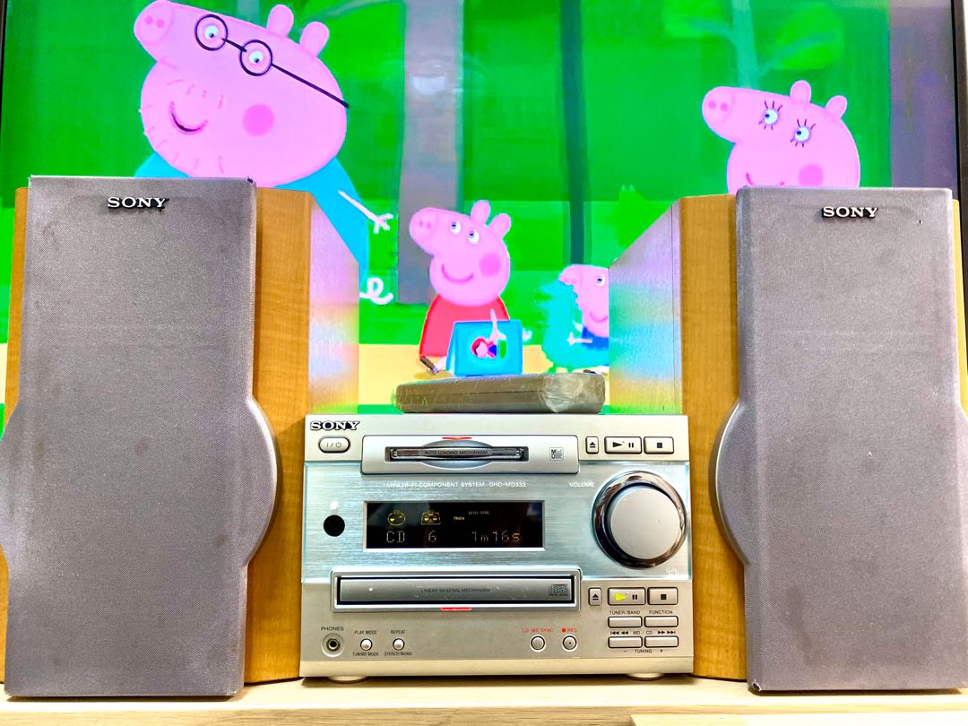 SONY DHC-MD333 CD / MD MINI HIFI, 音響器材, 可攜式音響設備- Carousell