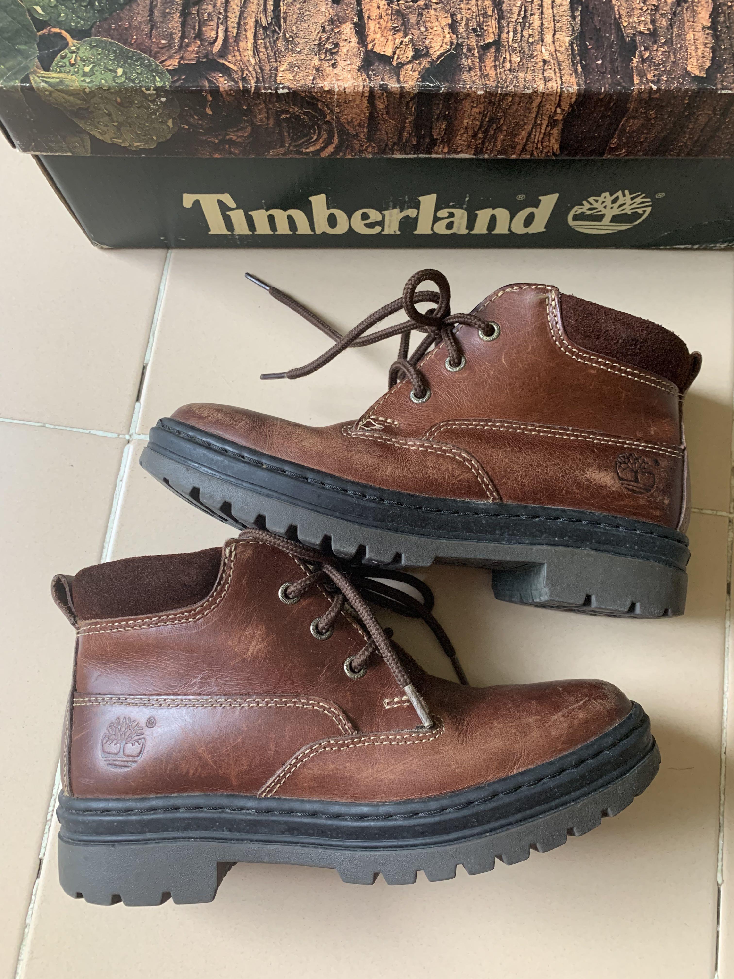 EUR36 Timberland Genuine Leather Brown 