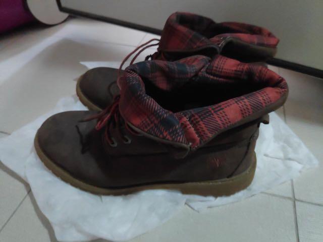 Checkered timberland boots sale