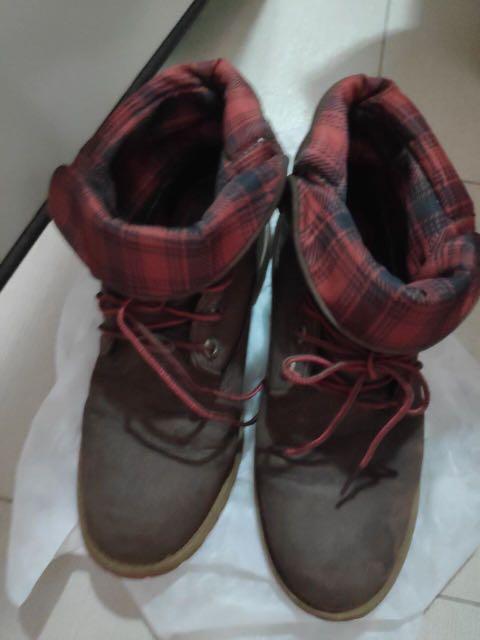 Checkered timberland boots sale