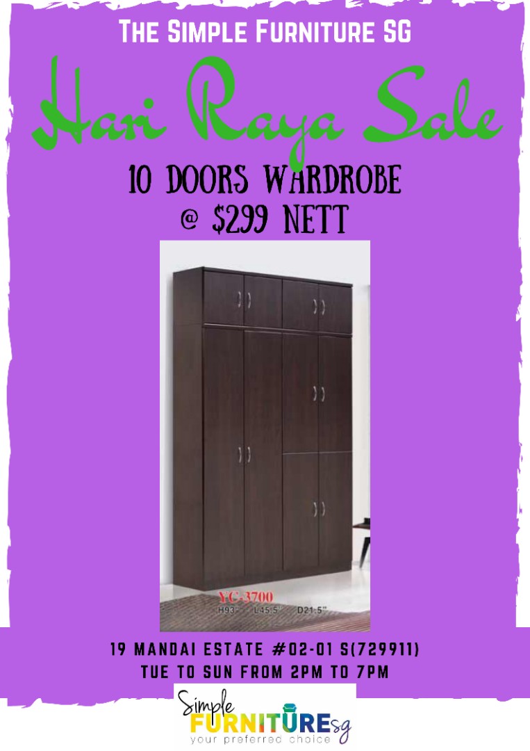 WARDROBE WAREHOUSE SALE, Furniture, Shelves & Drawers on Carousell