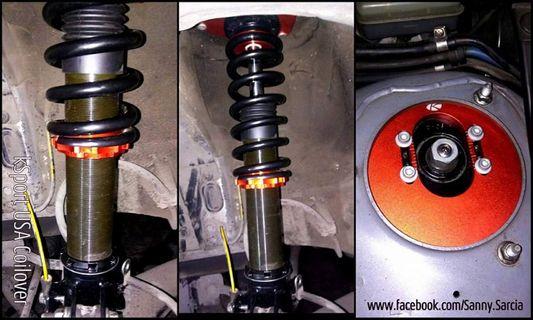 Ksport USA orig Coilover adjustable springs warranty deferred pay opt parts available