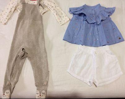 Pre-loved Mothercare baby girl clothing