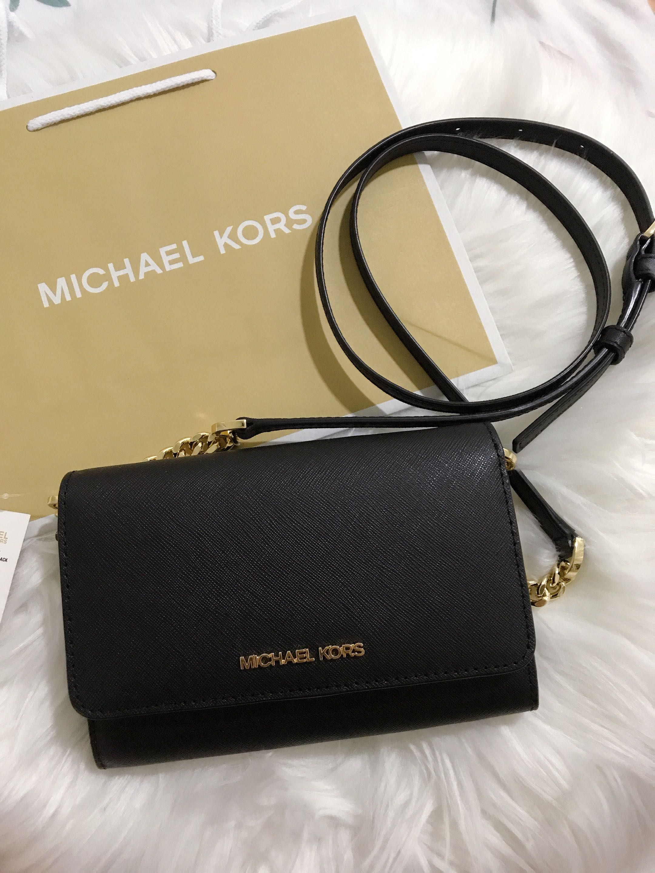 Michael Kors Rose Medium Flap Shoulder Bag 35T0GX0L2B Brown  LussoCitta