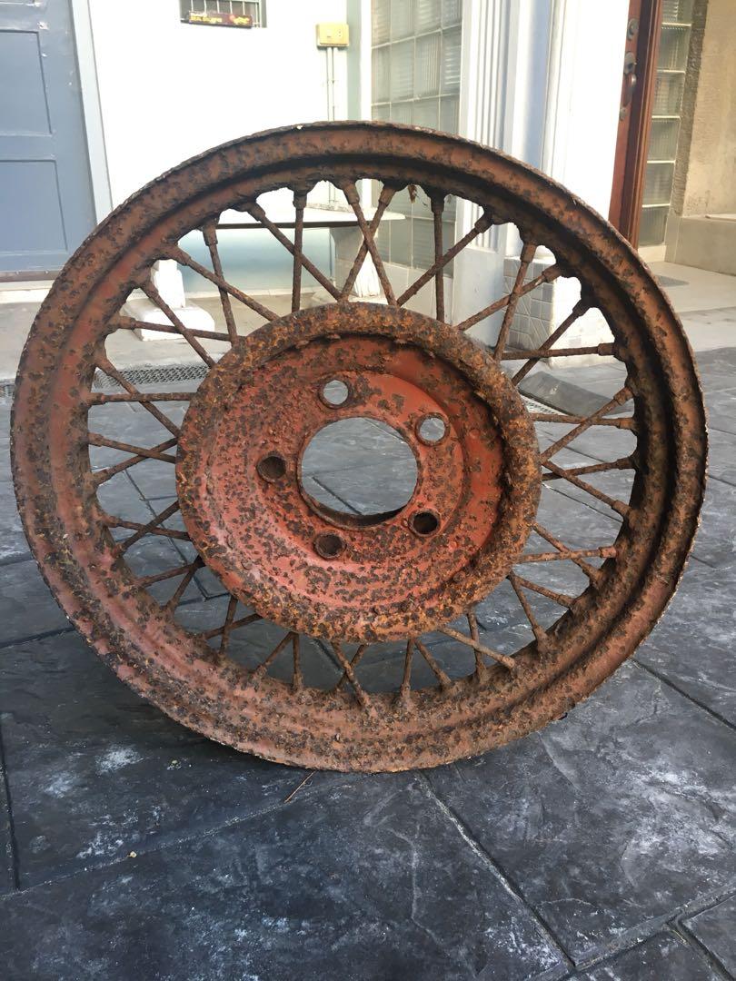 Antique Old Vintage Tire Rim, Hobbies & Toys, Memorabilia ...
