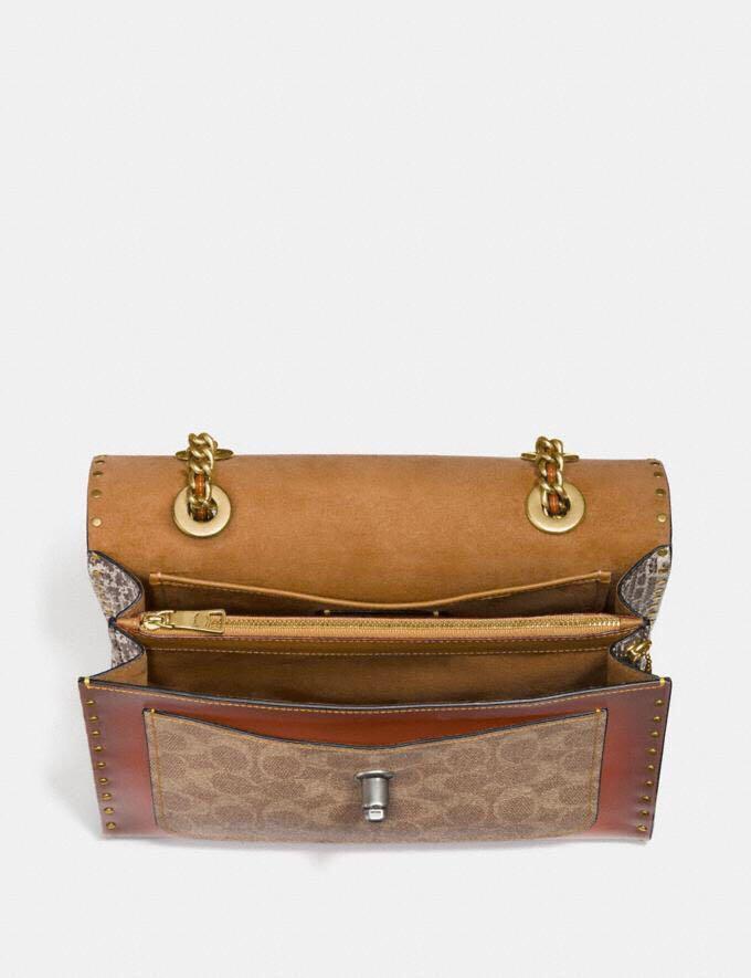 Parker with rivets and snakeskin detail on sale