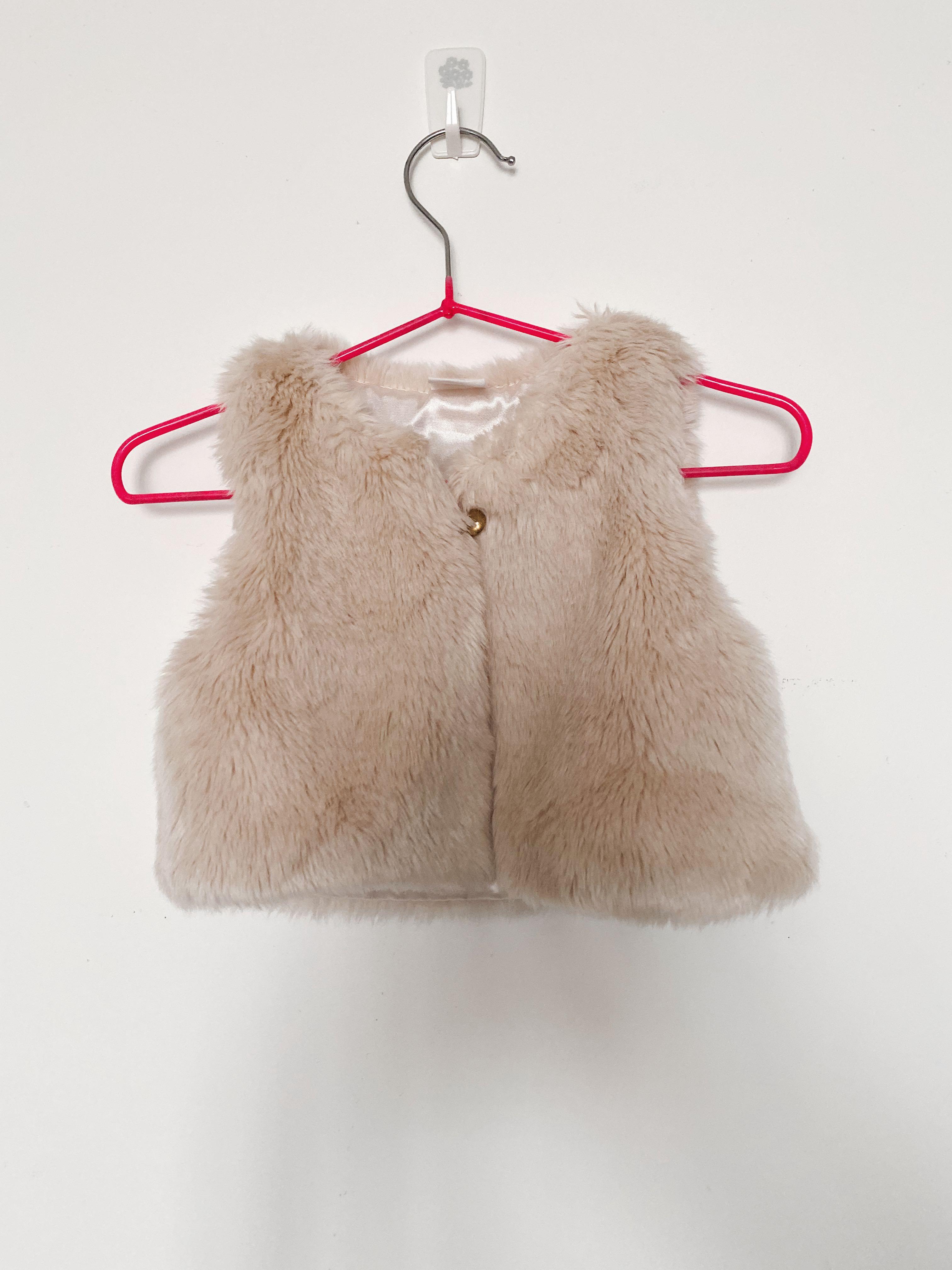 Newborn on sale fur vest