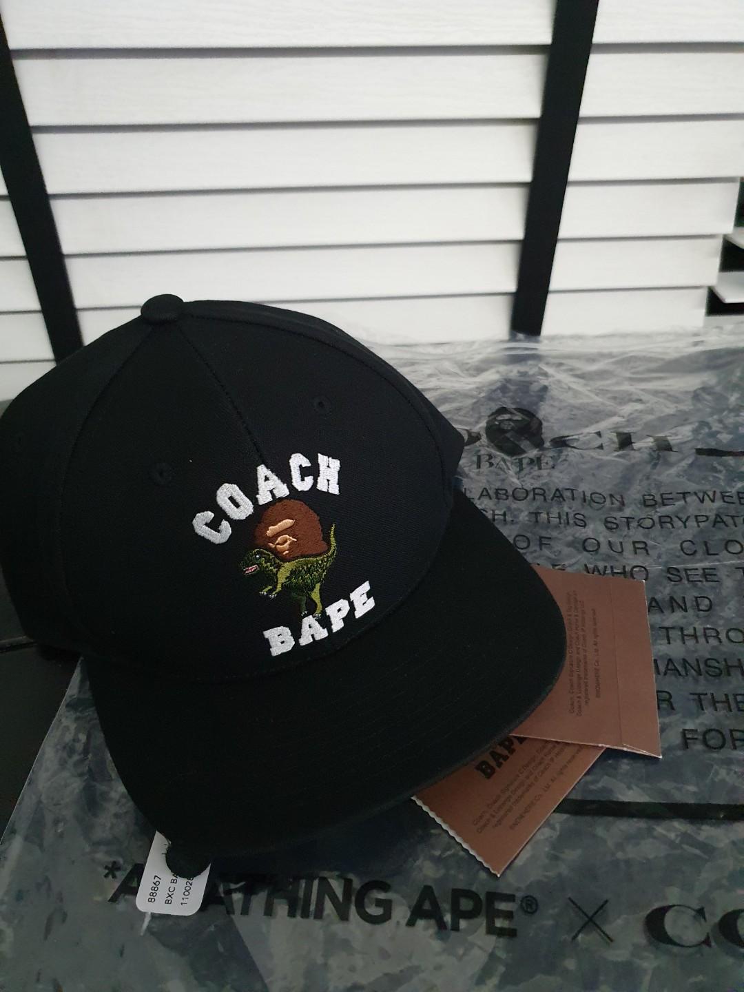 BAPE X COACH trendy cap in canvas and 