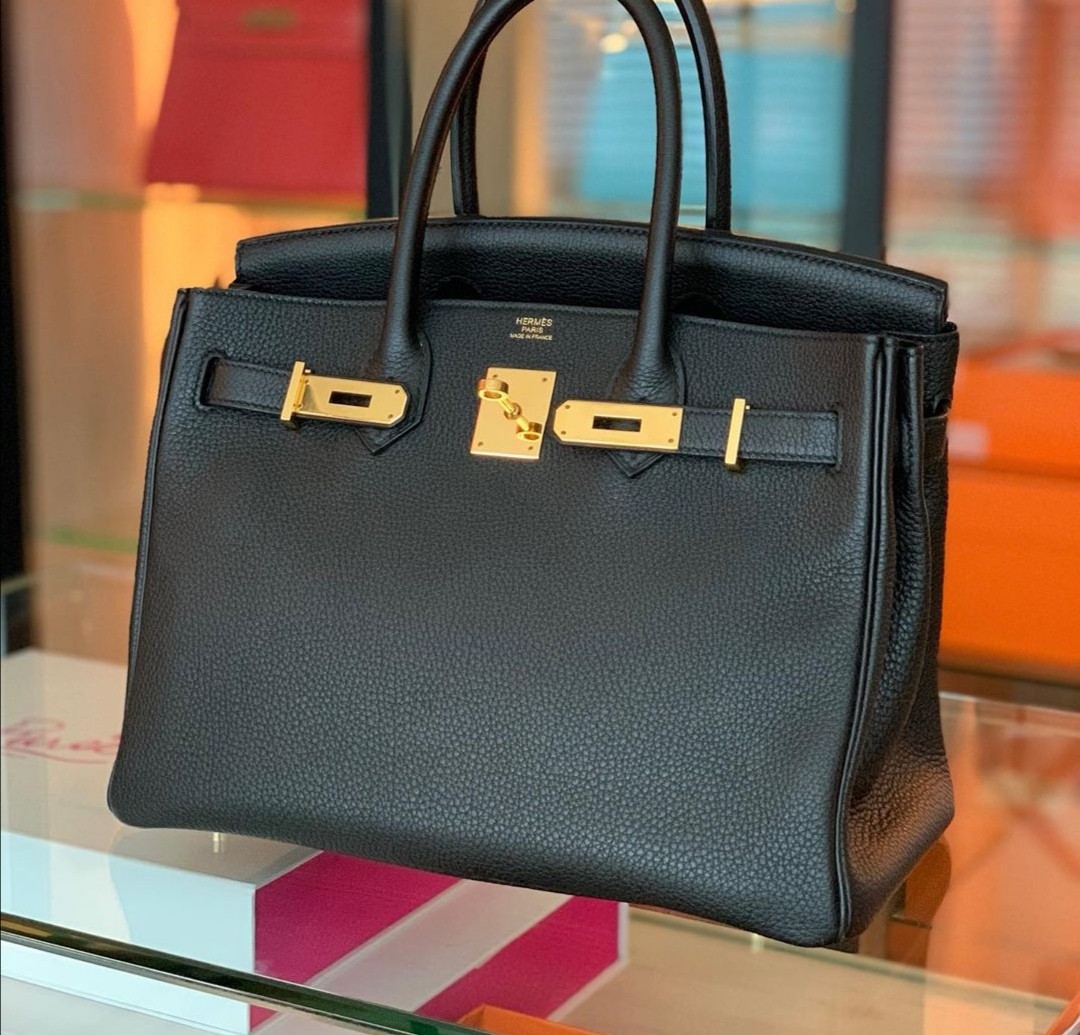 HERMES KELLY BLACK 30 TWO WAY BAG, Luxury, Bags & Wallets on Carousell