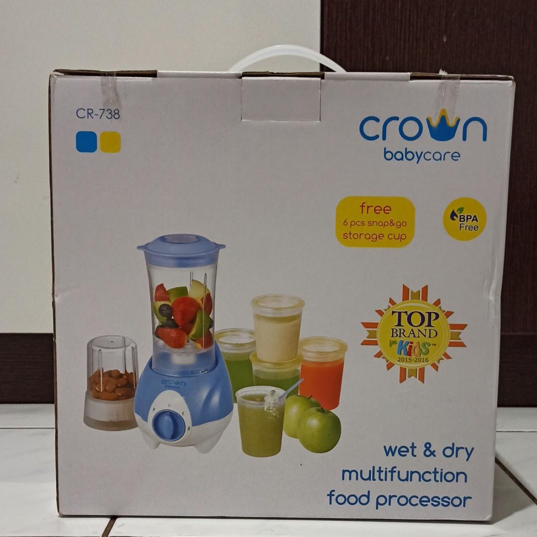 Blender Crown Wet & Dry Food Processor, Bayi & Anak, Perawatan