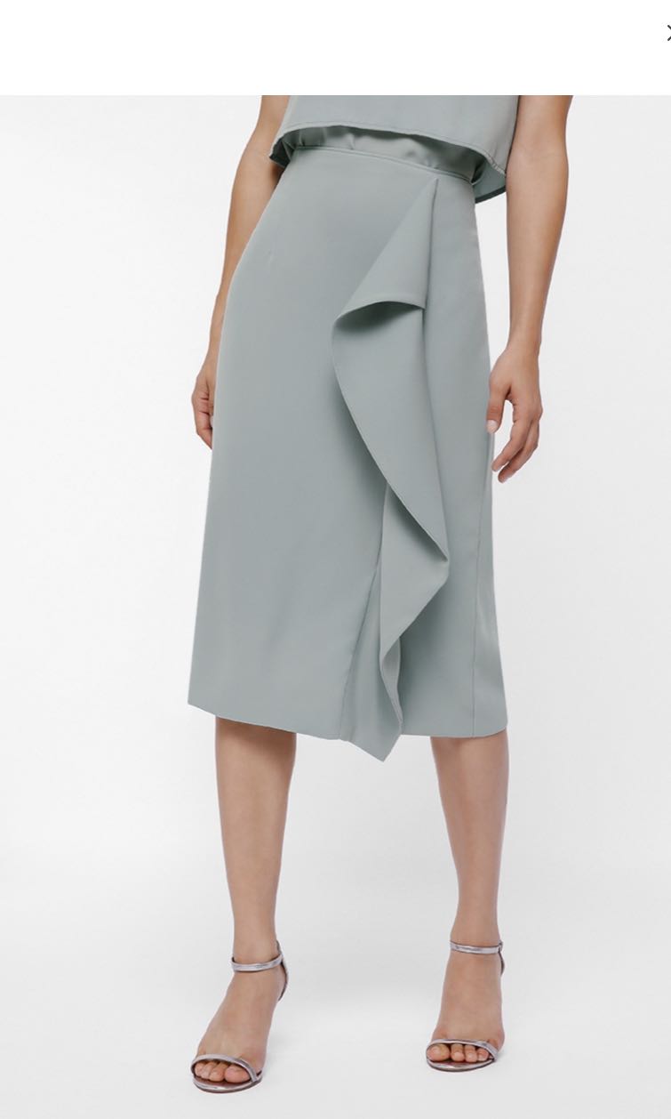 Ruffle pencil skirt Clearance