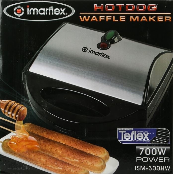 Imarflex Hotdog Waffle Maker, Furniture & Home Living, Kitchenware & Tableware, Bakeware on