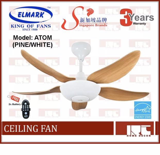 Elmark Ceiling Fan Wooden Home Furniture Others On Carousell