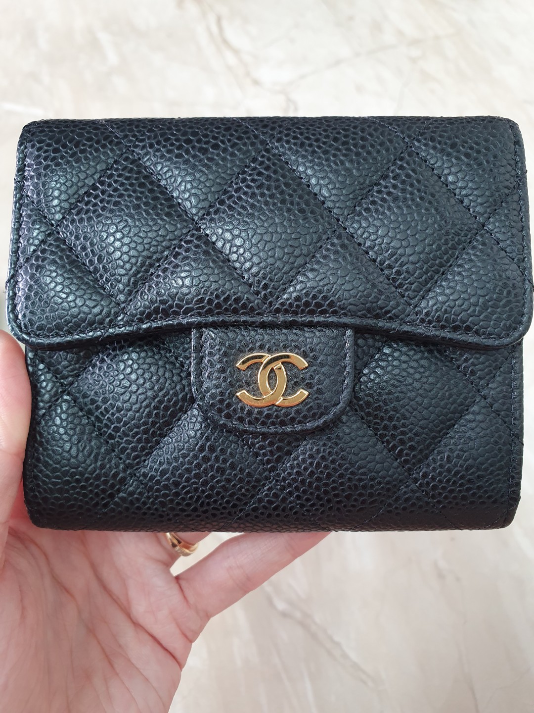 Chanel classic small flap wallet, Luxury, Bags & Wallets on Carousell