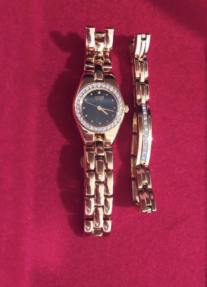 Citizen Gold Watch bracelet Set Women s Fashion Watches