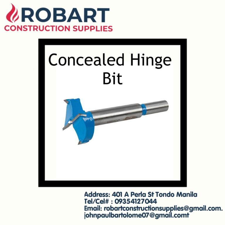 Concealed Hinge Bit, Furniture & Home Living, Home Improvement ...
