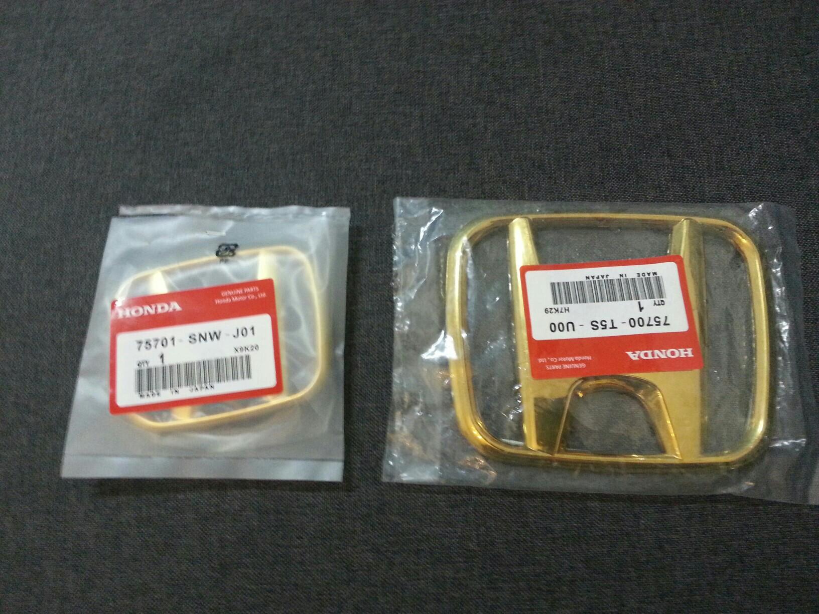 Jazz Fit 2019 2020 Emblem Logo H Honda GOLD Facelift, Auto 