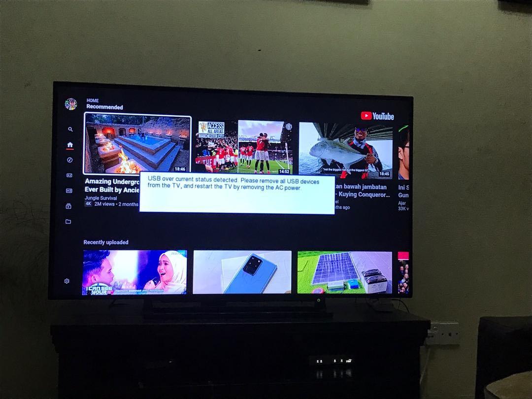 Usb Device Over Current Status Detected Toshiba Tv