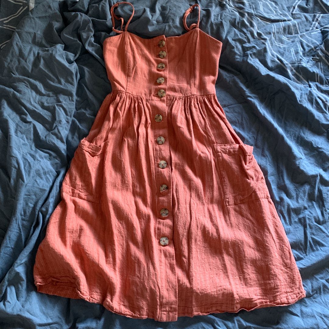 Forever 21 button down shop midi dress