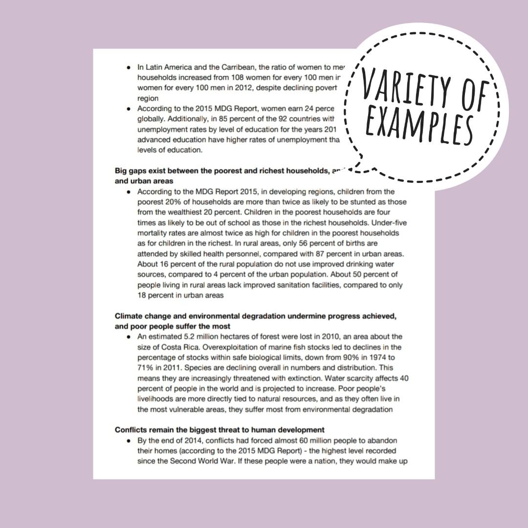H2 GEOGRAPHY EXAMPLE / CASE STUDY NOTES (Category: Assessment Books) located in Singapore. Submitted by studentnotes (Listing ID 282378804, Image 3). Description: 🤩H2 GEOG EXAMPLE LIST 2 Format: PDF Price: $4 per topic, $10 if you get all the topics (SAVE $2) Syllabus: 9751 Topics/ Number of pages: 1. Tropical Environments (27 pages) 2. Development, Economy and Environment (58 pages) 3. Sustainable Development (35 pages) More than 100+ pages in 