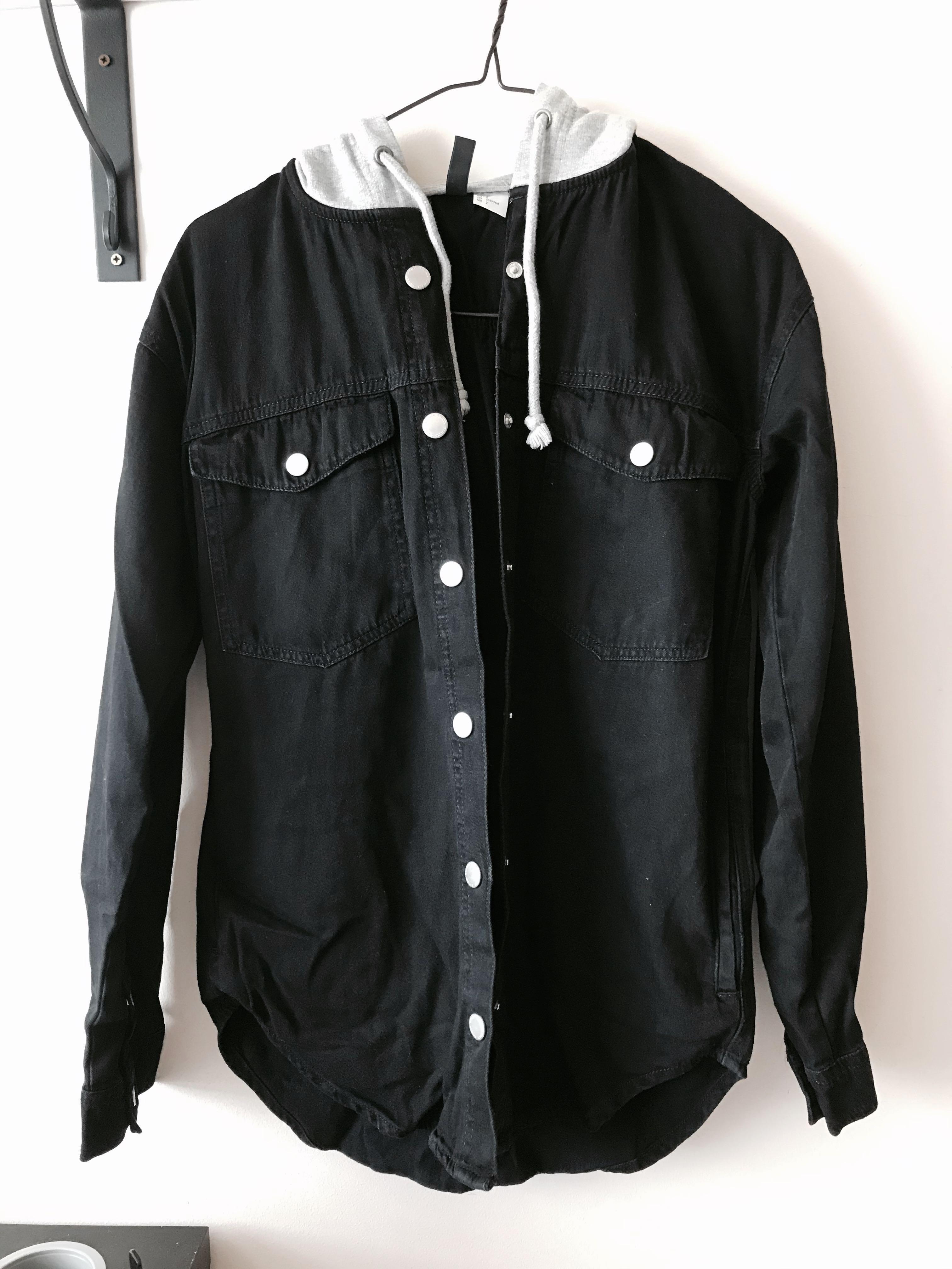 h&m black rose hoodie