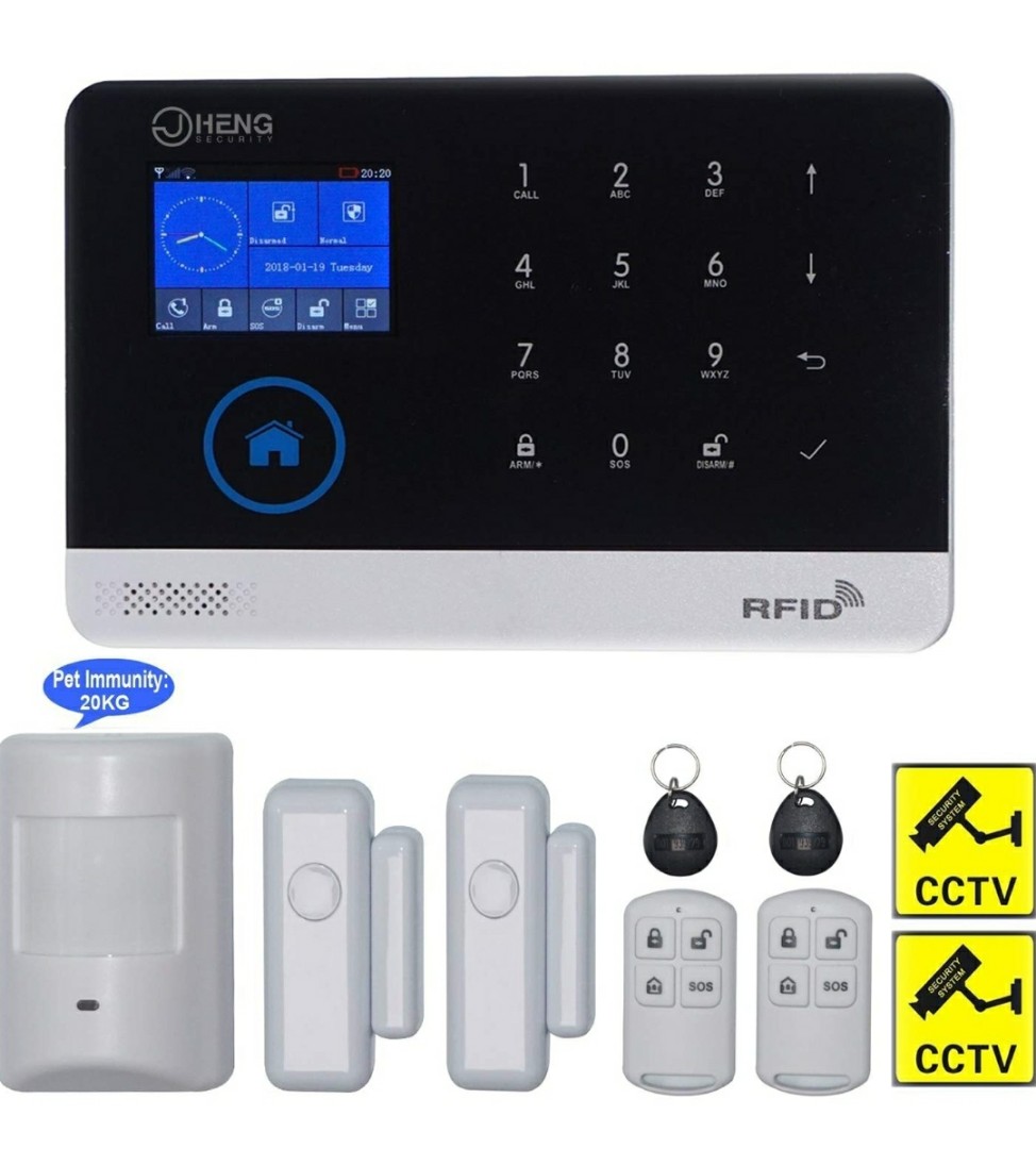 JC Wireless GSM WIFI DIY Smart Home Security Alarm System