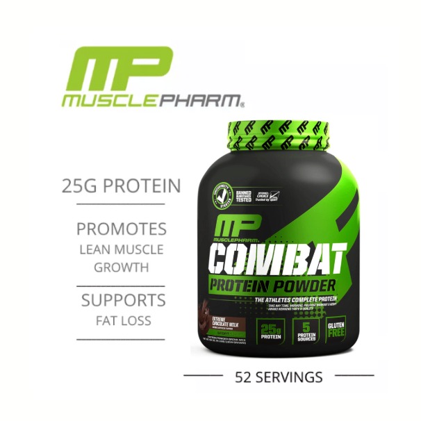 LIMITED EDITION MusclePharm, Combat Whey Protein Powder,4 lbs (1814 g