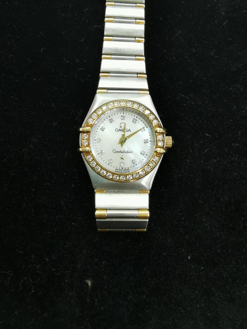 Omega constellation ladies full diamond 