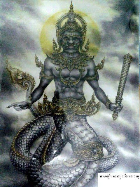 Phra Rahu Eat Moon Powerful Thai Amulet , attract lucky ,Unlock bad ...