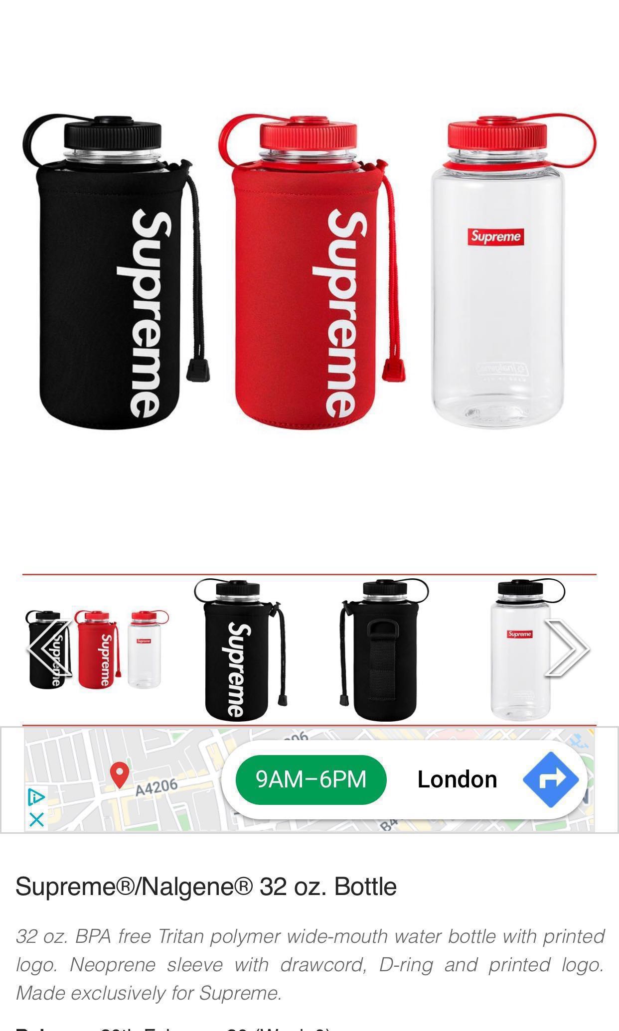 supreme water bottle price