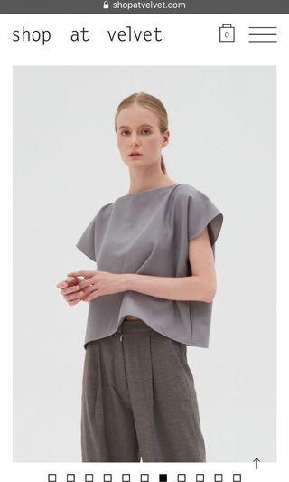 shopatvelvet Uniform Top Grey