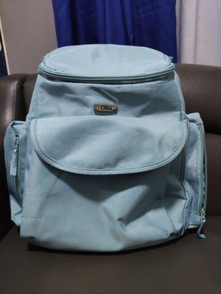 Baby blue ollin diaper backpack