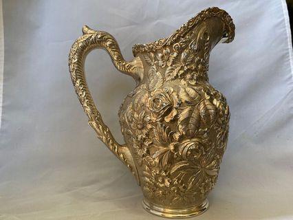 Sterling Silver Baltimore Rose Pitcher