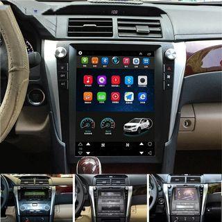 Camry Tesla Android touch screen Aircon Control GPS waze Spotify Bluetooth navigation