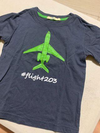 Boys 3/4 shirt Airplane