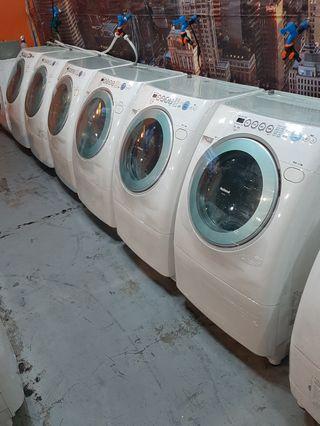 Laundry shop business Inverter Automatic Washing Machine with 100%Heatdryer 2ndhand Japan Surplus 8kg