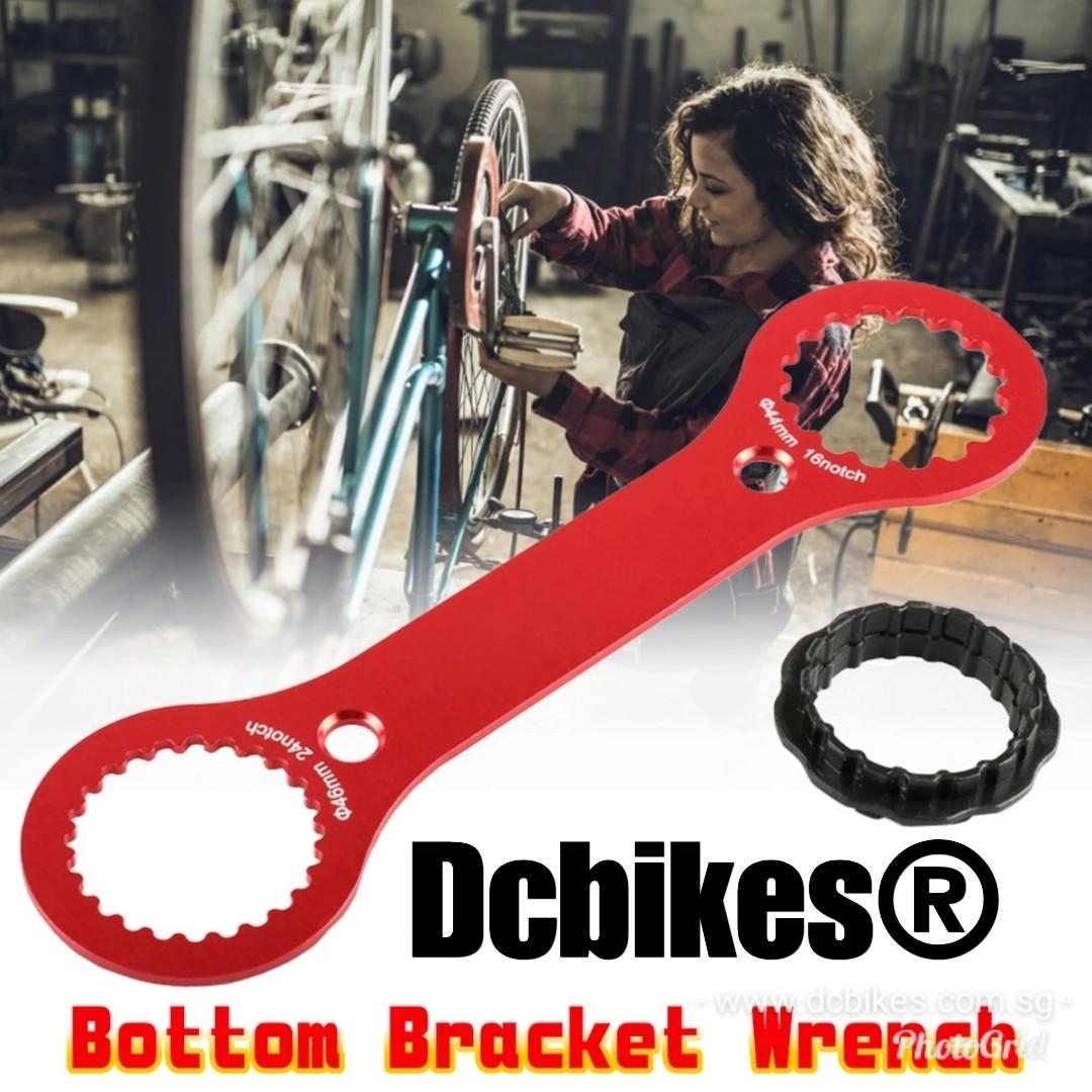 2 In 1 Bottom Bracket 16 24 Notch Installation Tool Remover 44mm 46mm Wrench For Sram Gxp Dub Bsa Shimano 51 52 70 80 Dcbikes Xtr 93 r60 Red Tool Sports Equipment