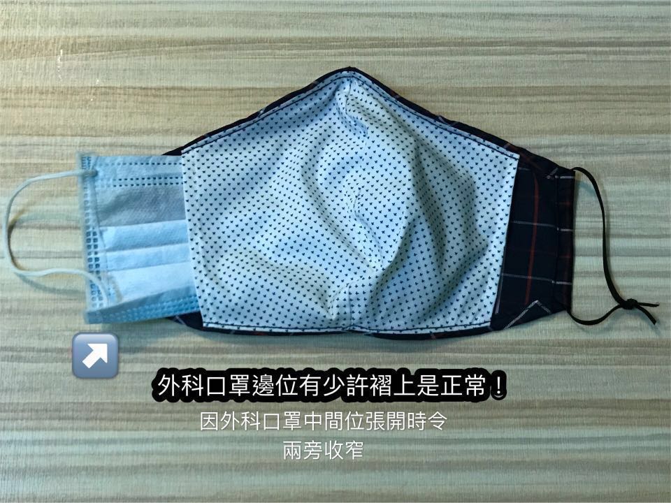 防水面布立體口罩 Waterproof fabric 3D mask