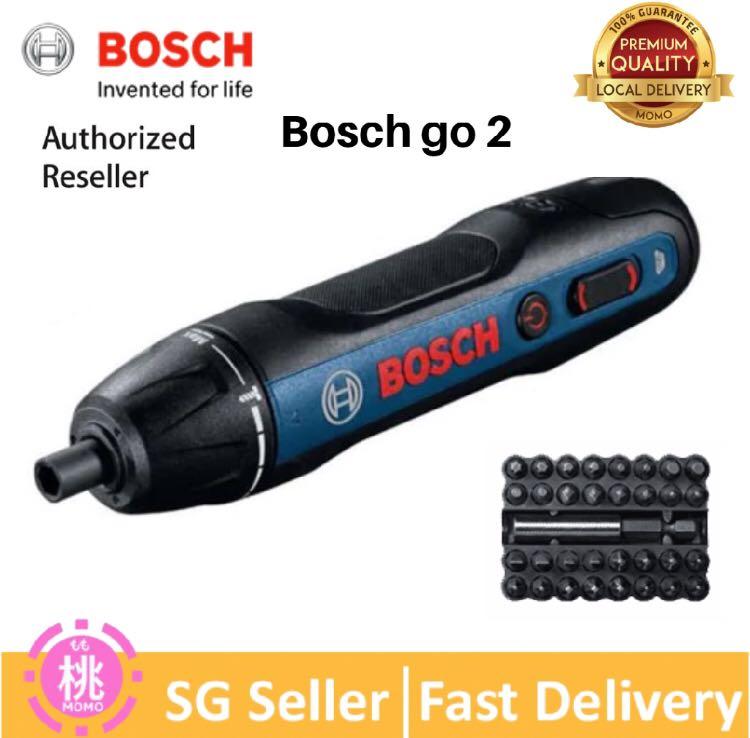 with 33pcs Accessories + Micro USB Cable New Bosch GO 2 Kit Smart Screwdriver