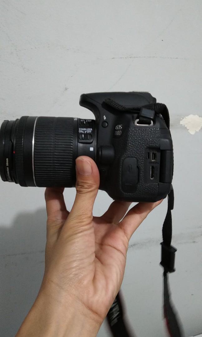 Canon 700D (Category: Cameras) located in Binan City. Submitted by kiankyle2001 (Listing ID 280724913, Image 3). Description: unit charger extra batt kit lens 55mm plus 50mm last price na po issue: 55mm lens may chip sa crown bus doesnt affect the performance pede pa sya roskasan ng cap or filter lens ..kaya sama ko na 50mm nasa picture post ung issue.