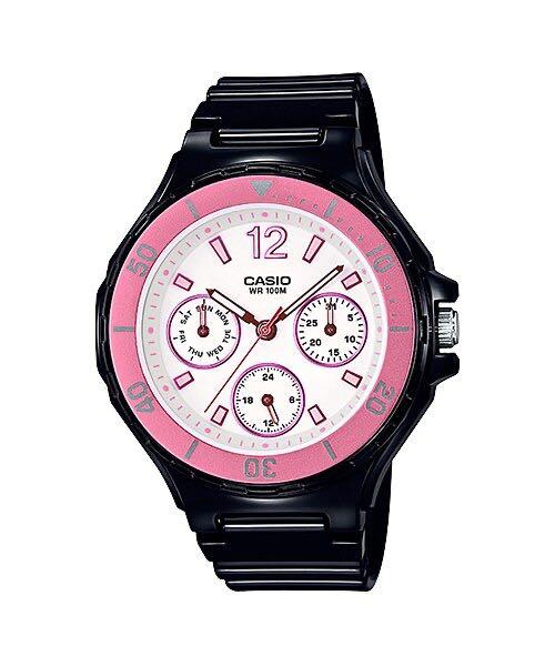 Casio youth watch black and pink Women s Fashion Watches
