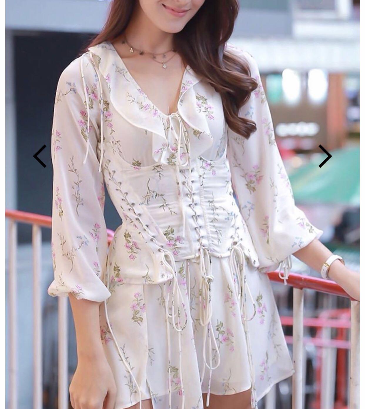 Chiffon corset dress, Women's Fashion, Muslimah Fashion, Dresses on  Carousell