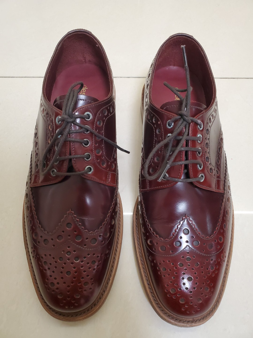 DesignLoake dawson burgundy shoes Carousell