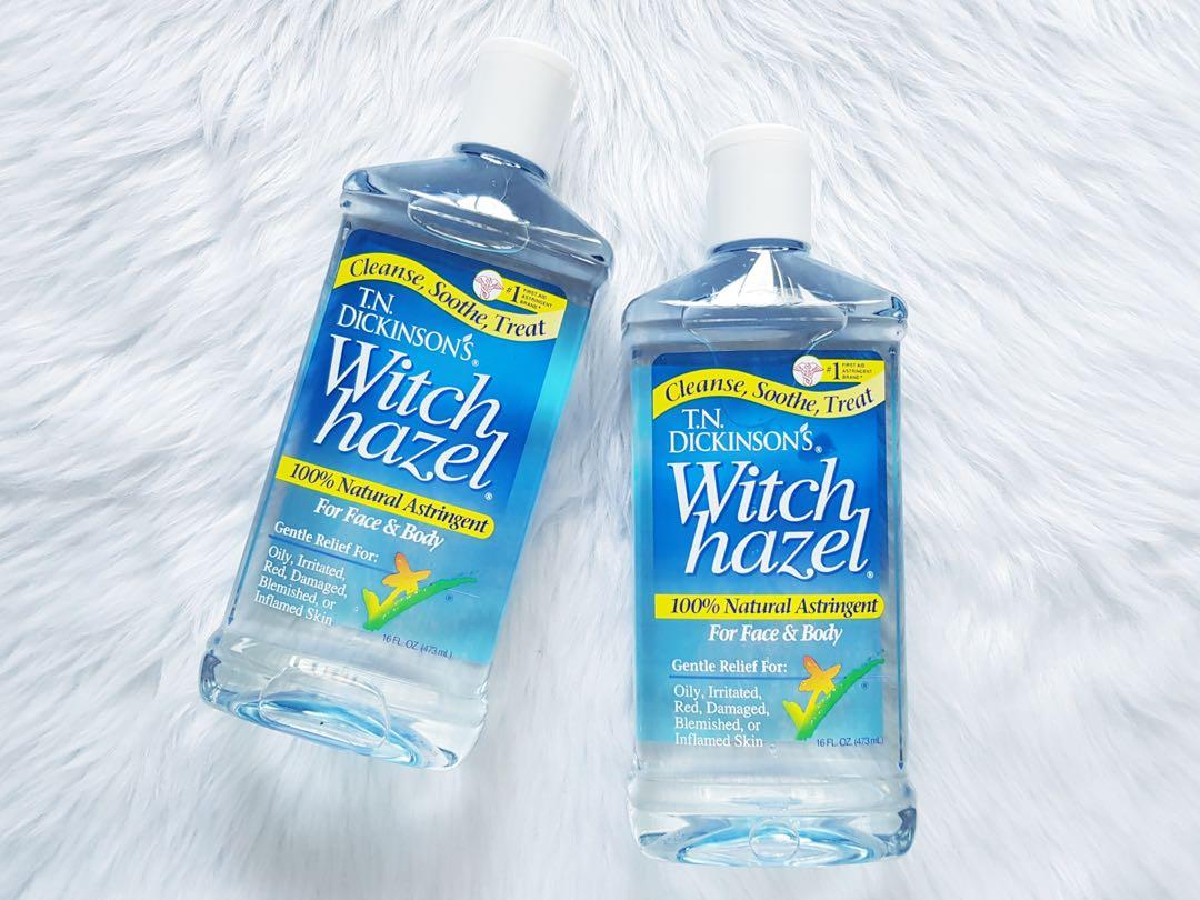 Dickinson's Witch Hazel 100% Natural Astringent (Category: Face Care) located in Valenzuela. Submitted by randomk1ngdom (Listing ID 282605377, Image 3). Description: Dickinson's Witch Hazel 100% Natural Astringent, For Face & Body ✅ 100% FRESH & AUTHENTIC from the US ✅ Available in TRIAL size and the full bottle REPACKED 30ml - 80php REPACKED 50ml - 100php REPACKED 100ml - 170php BIG bottle (16oz/473ml) - 480php All are actual product photos. Don