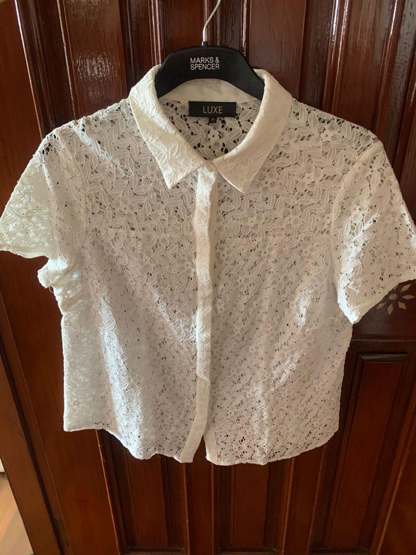 plus size Dorothy Perkins LUXE lace polo Women s Fashion Tops Blouses on Carousell