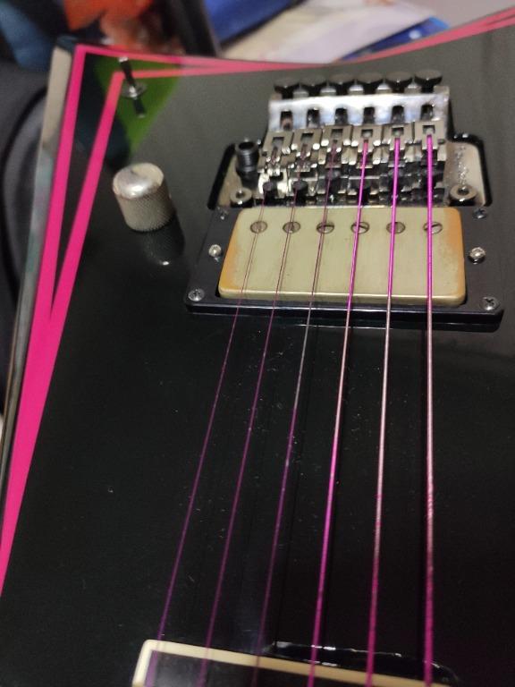 Carousell Snap To List Chat To Buy Handcrafted in japan, esp edwards alexi laiho signature series, 25.5 scale, neck thru body, seymour duncan blackouts active pickup, floyd rose bridge, alder body, 3 piece maple neck with thin u profile, 24 extra jumbo frets, scalloped. carousell