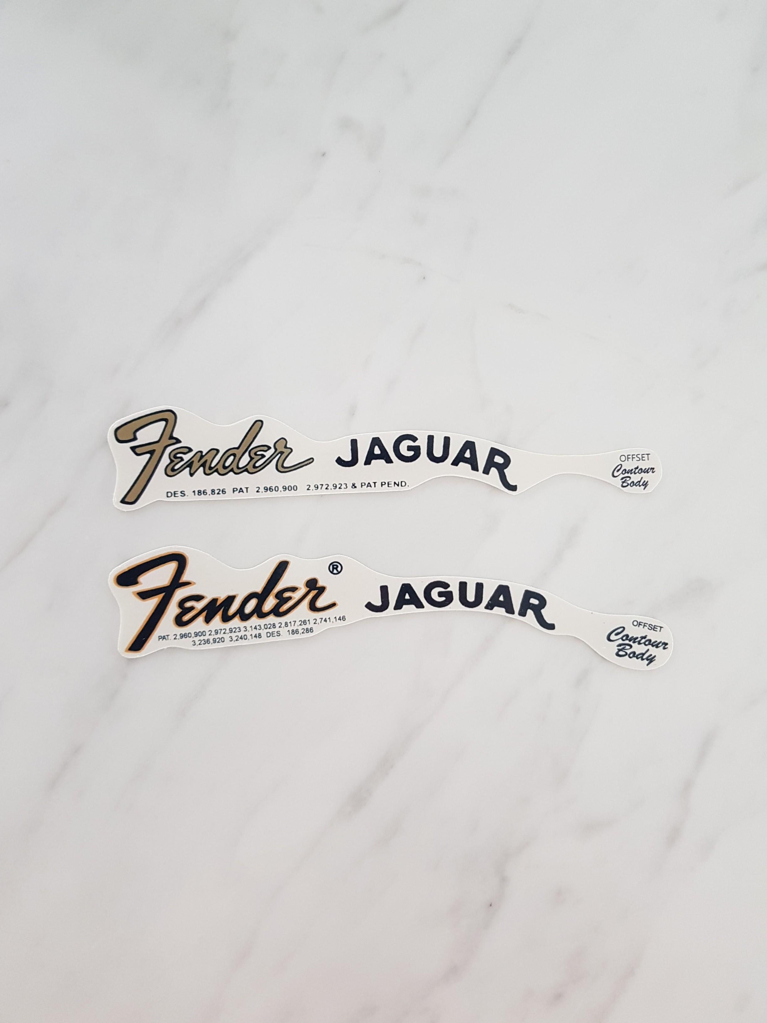 Fender Jaguar / Jagmaster decal, Hobbies & Toys, Music & Media, Musical