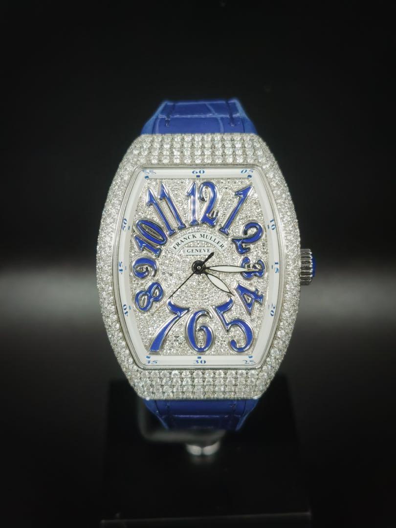 Franck Muller Vanguard V35 Full Diamonds 35MM Men s Fashion