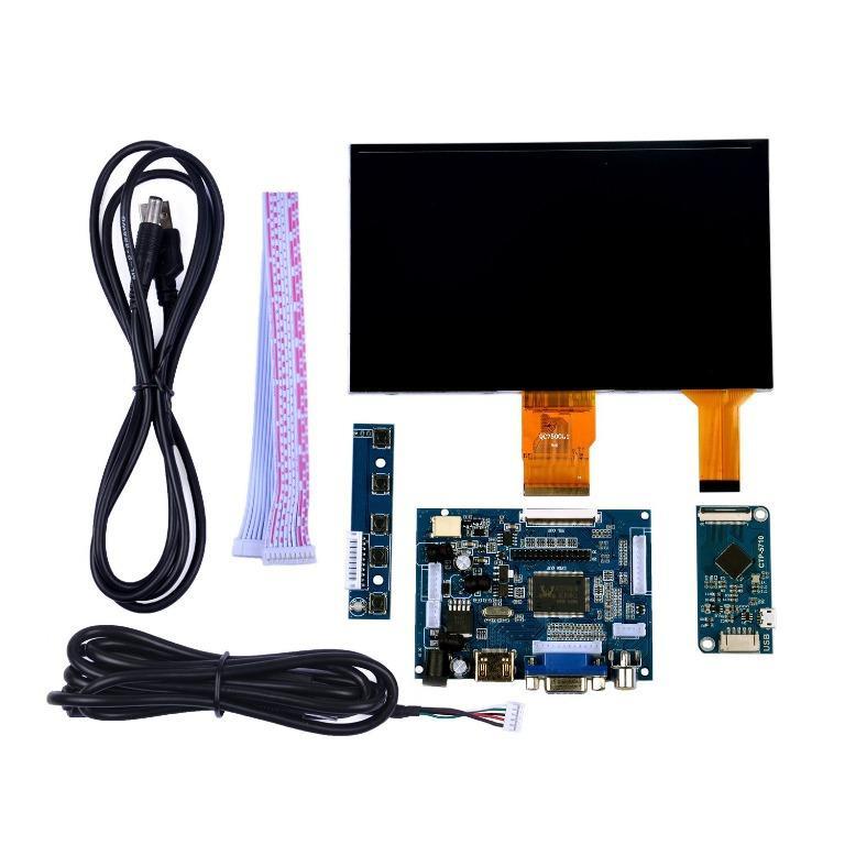 GeeekPi Black Acrylic Bracket with Inch 1024x600 Capacitive Touch Screen  LCD Display HDMI Monitor DIY Kit for Raspberry Pi/Beagle Bone  Black/PC/MacBook (7 Inch LCD), TV  Home Appliances, TV  Entertainment,