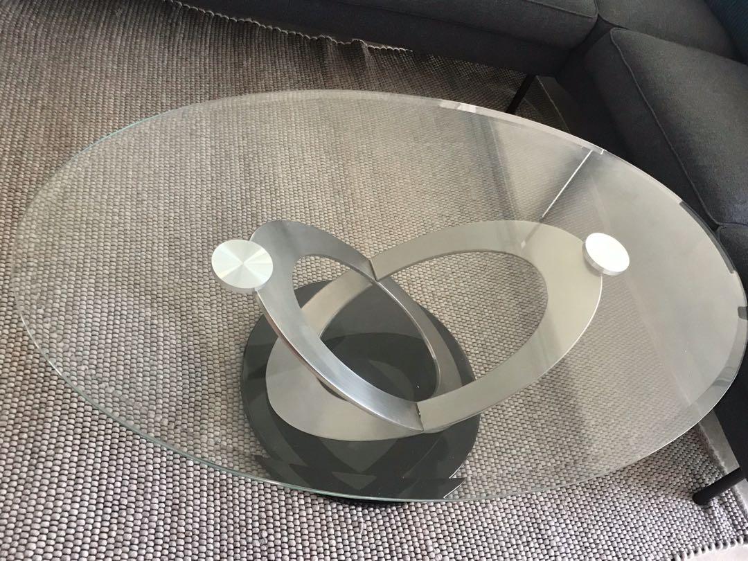 Glass Coffee Table, Furniture & Home Living, Furniture, Tables & Sets
